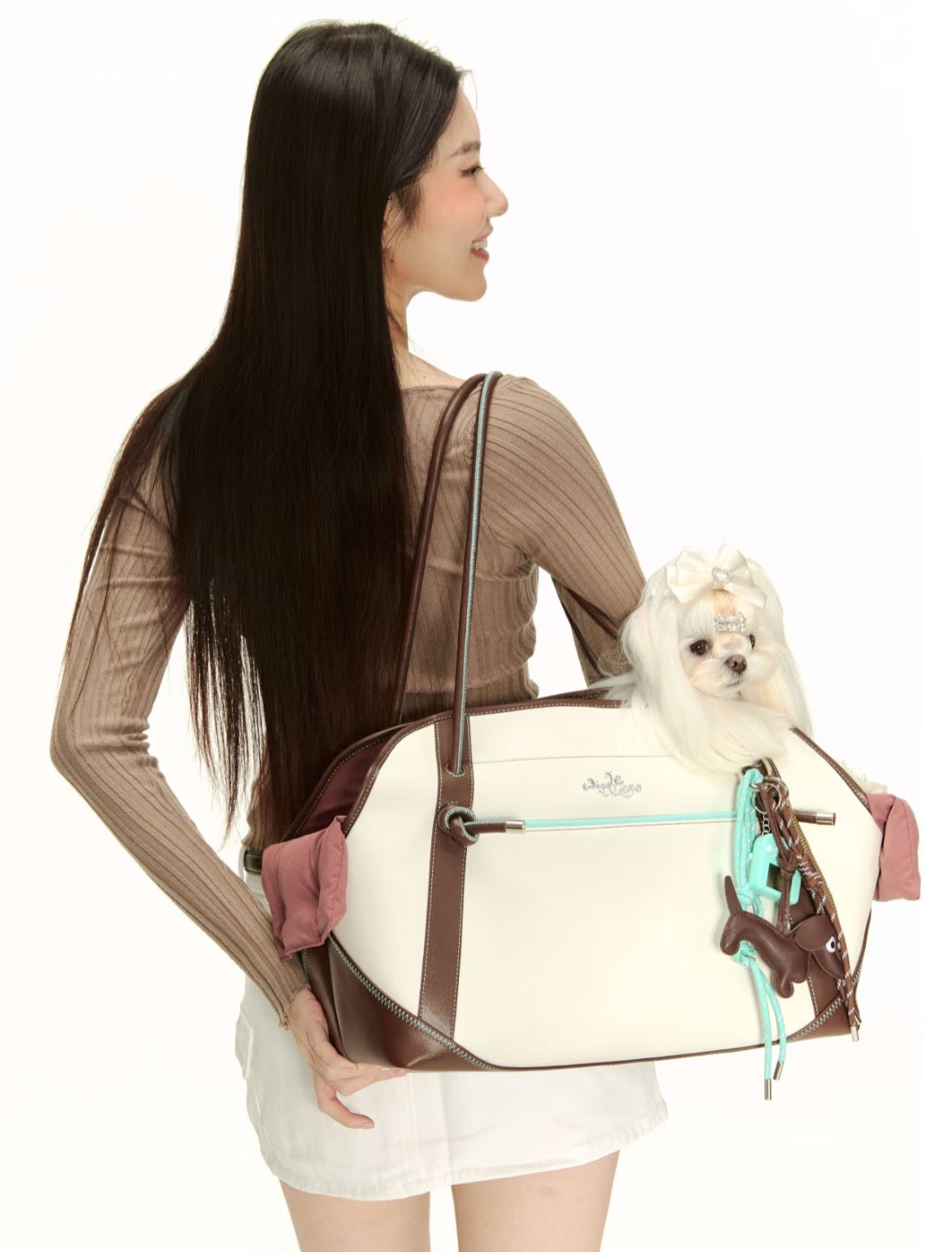 PawsCube Minimalist Pet Tote: Airline-Approved Small Dog Bag with Detachable Cushion, Stylish & Functional